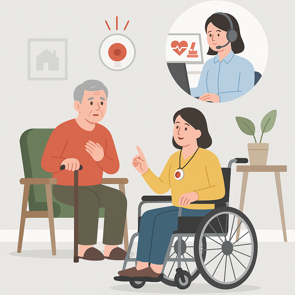 독거노인·장애인 응급안전안심서비스 관련 이미지 1